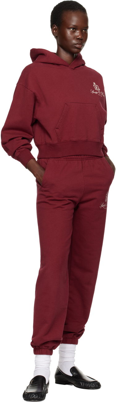 Суитчър Sporty & Rich Vendome Women's Cropped Hoodie Червено | ST074506205RE10, 3
