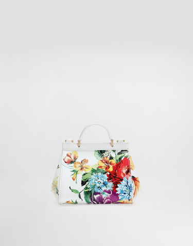 Дамска чанта Dolce & Gabbana Dolce & Gabbana Sicily Printed Calfskin Handbag Многоцветен | EB0003AB163HA5PC, 2