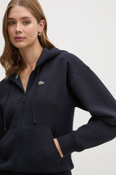 Суитчър Lacoste Navy Blue Zip-Up Hoodie With Applique Синьо | SF2669, 0