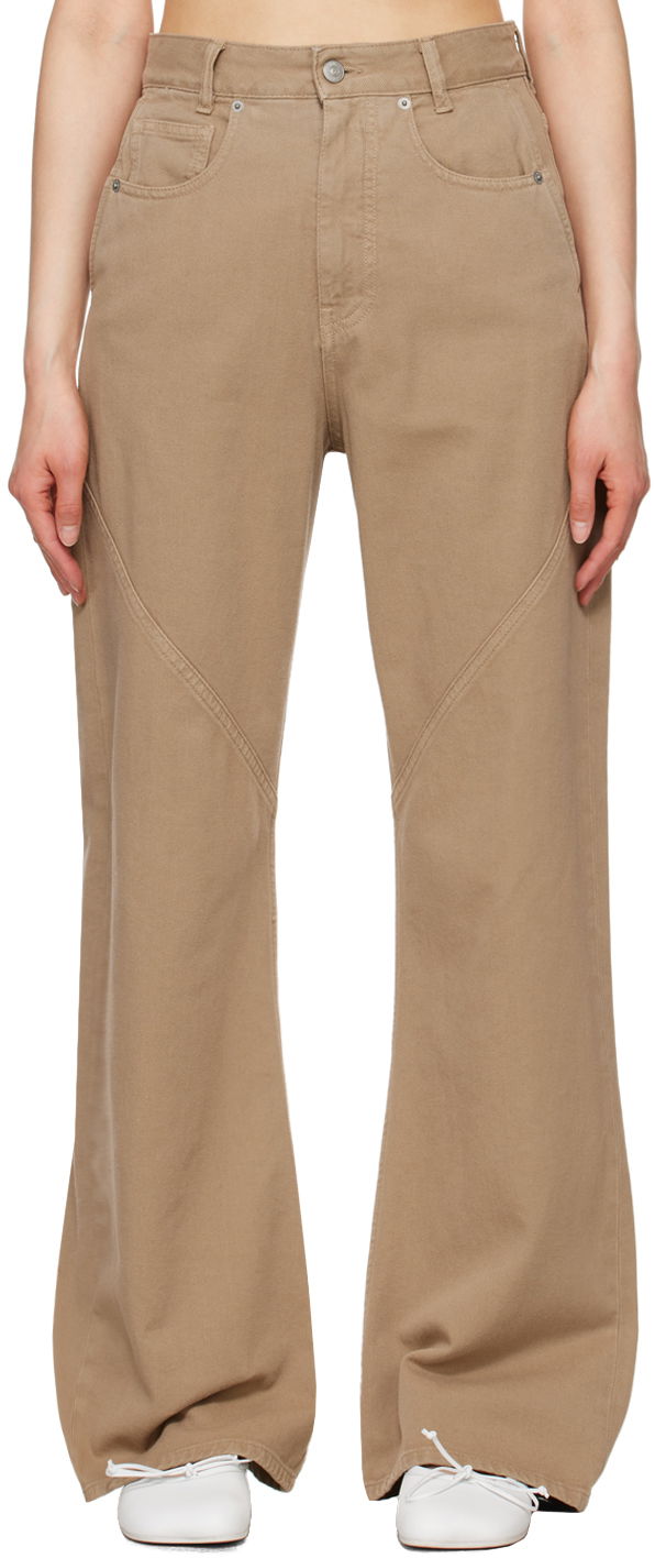 Дънки Maison Margiela Five-Pocket Wide Leg Jeans Бежово | S62LB0160 S30653, 0