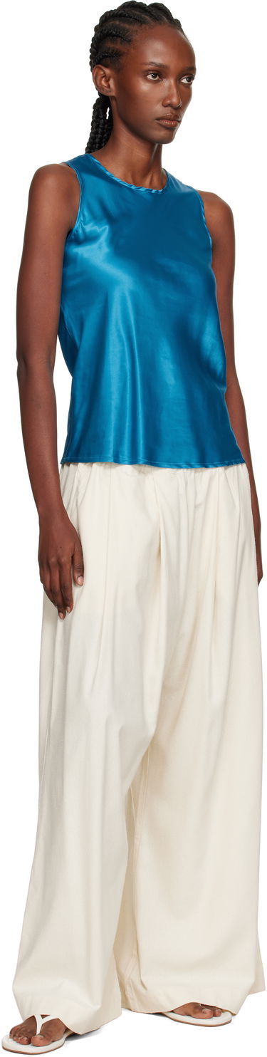 Потник Baserange Baserange Dydine Satin Tank Top Синьо | TSDYT-EV-AU25, 3
