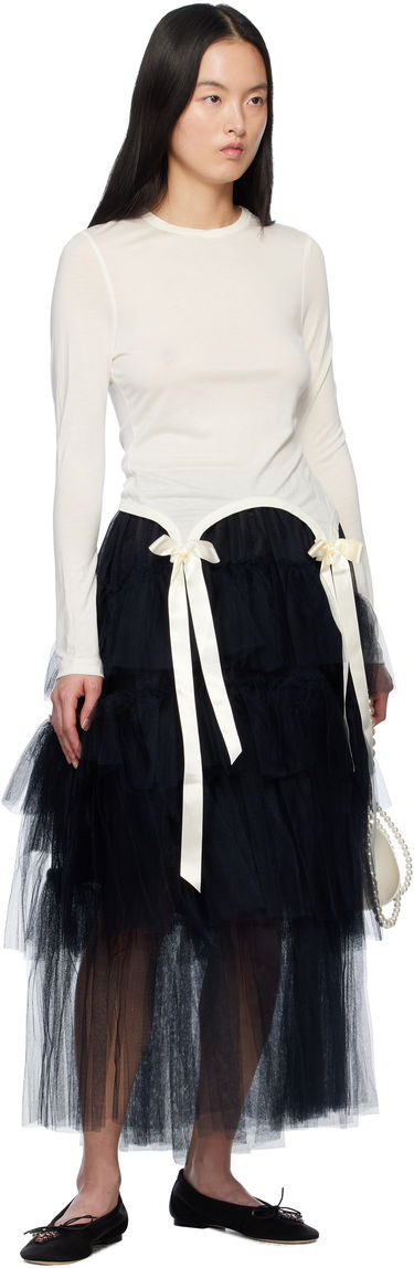 Тениска Simone Rocha Simone Rocha Bow Tail T-Shirt Бяло | 5313 0571, 3