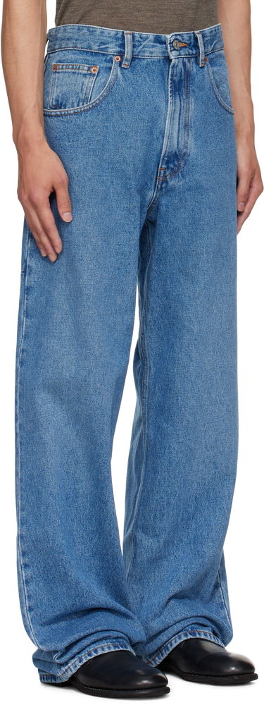 Дънки Maison Margiela MM6 Maison Margiela Wide-Leg Jeans Синьо | SH0LA0023 M30018, 1