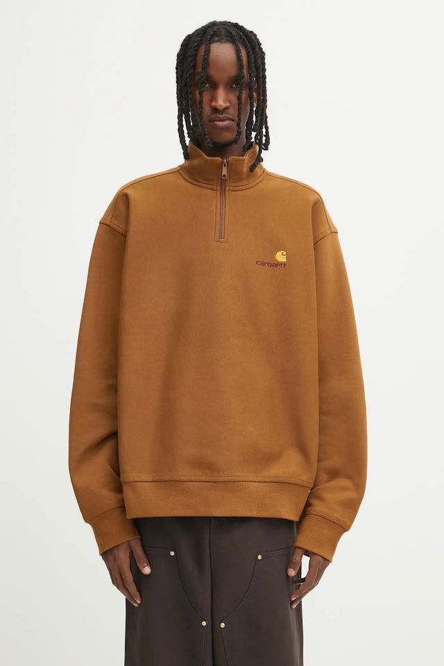 Half Zip American Script Sweatshirt