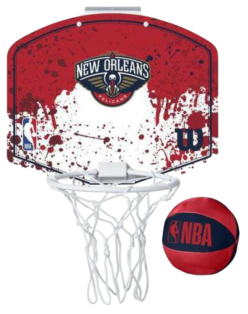 Спортна екипировка Wilson Tennis New Orleans Pelicans NBA Team Mini Hoop Червено | wtb1302no