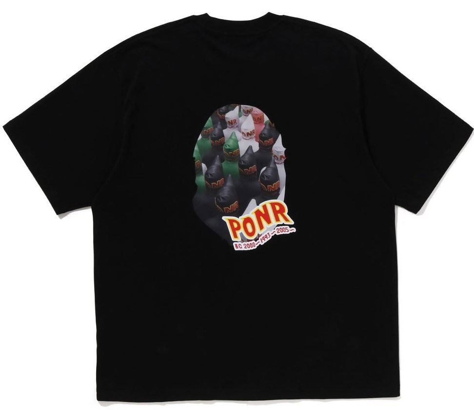 Тениска BAPE A Bathing Ape Shark Seijin Photo Print Relaxed Fit T-Shirt Size L Черно | 001CSJ201018I-BLK, 1