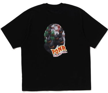 Тениска BAPE A Bathing Ape Shark Seijin Photo Print Relaxed Fit T-Shirt Size L Черно | 001CSJ201018I-BLK, 1