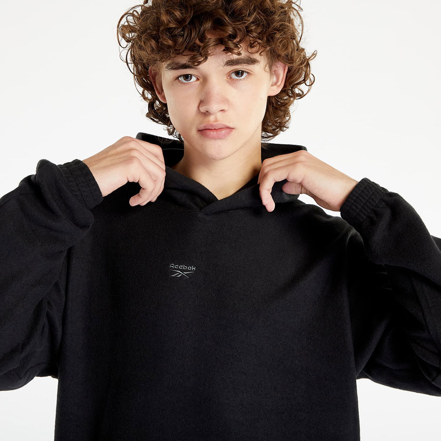 Суитчър Reebok Classics Wardrobe Essentials Hoodie Черно | HS9137, 1