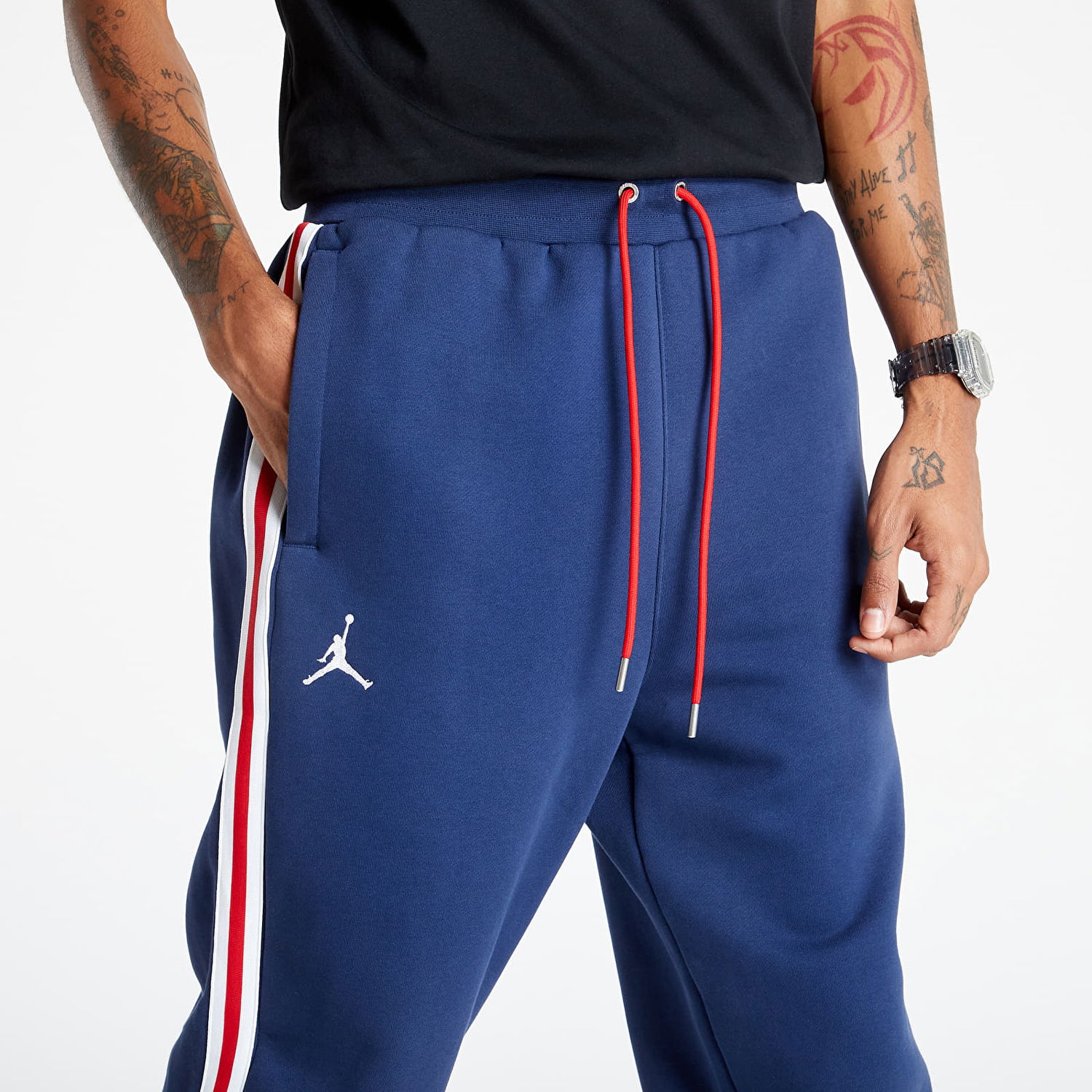 Панталони и дънки Jordan Paris Saint-Germain Fleece Pants Тъмно синьо | DB6502-410, 1
