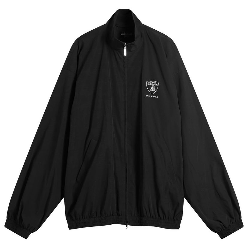 Яке Balenciaga Automobili Lamborghini Tracksuit Jacket Черно | 839108-TRO31-1000