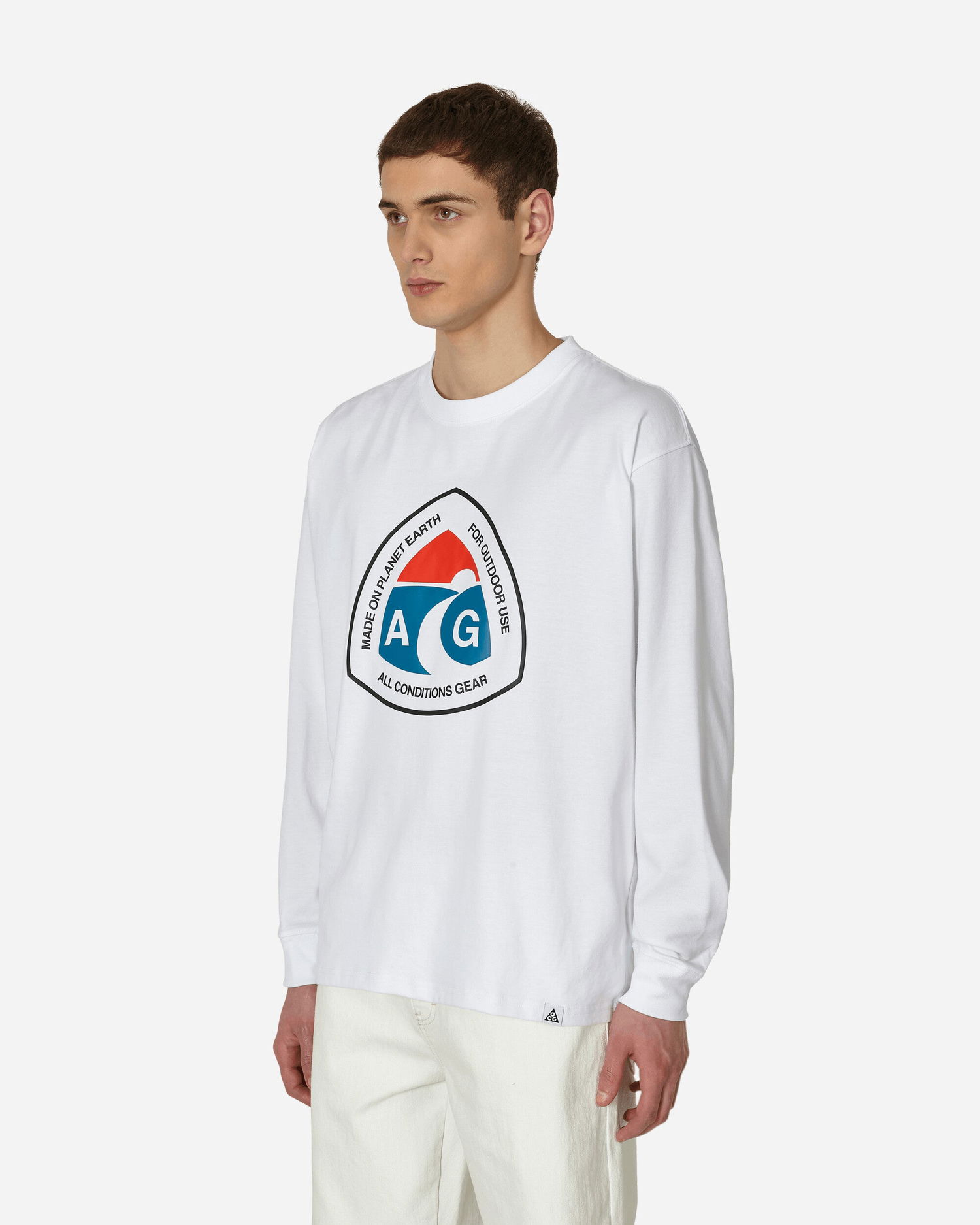Тениска Nike ACG Outdoor Sign Longsleeve T-Shirt Бяло | DX9450-100, 1