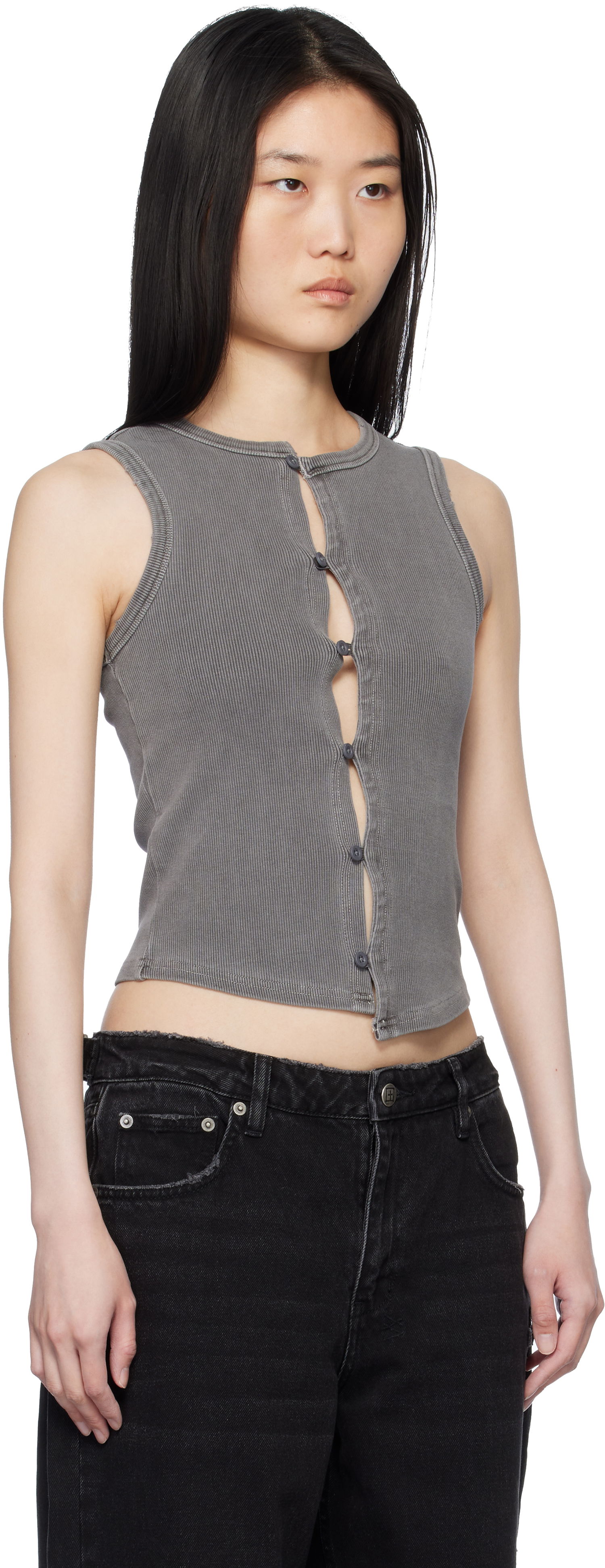 Потник Ksubi Ksubi Syndicate Xtra Rework Tank Top Сиво | WPS25SI002, 1