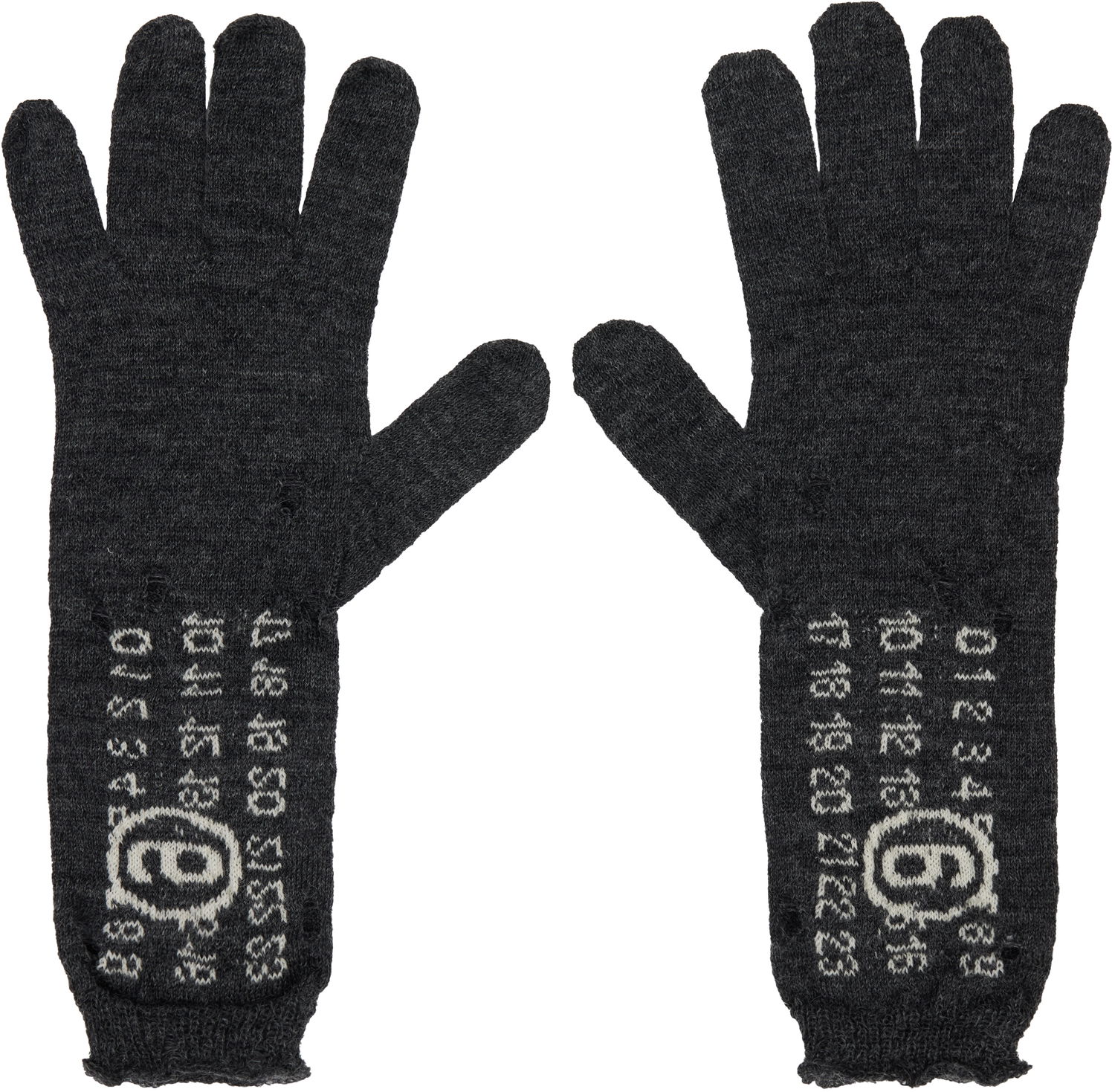 Ръкавици Maison Margiela MM6 Maison Margiela Wool Knit Gloves Сиво | S52TS0043 M13135, 0