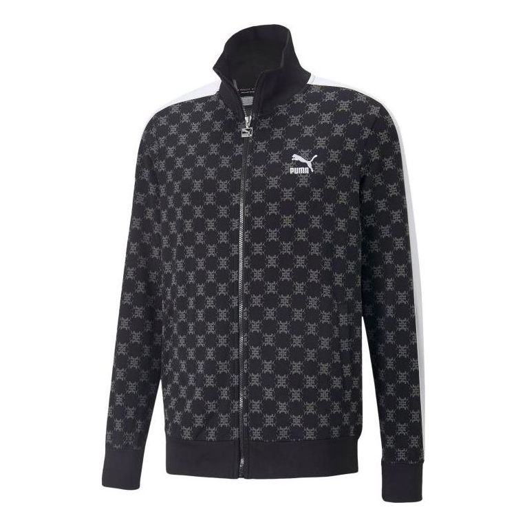 Яке бомбър Puma Printed Full Zip Track Jacket Черно | 537716-01, 0