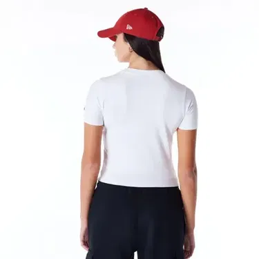 Тениска New Era Slim Tee T-Shirt Бяло | 60564942, 4