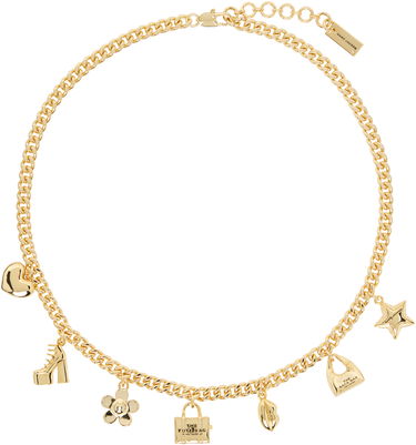 Колие Marc Jacobs Marc Jacobs 'The Mini Icon Charm' Chain Necklace Металик | 2R4JNC001J37, 0