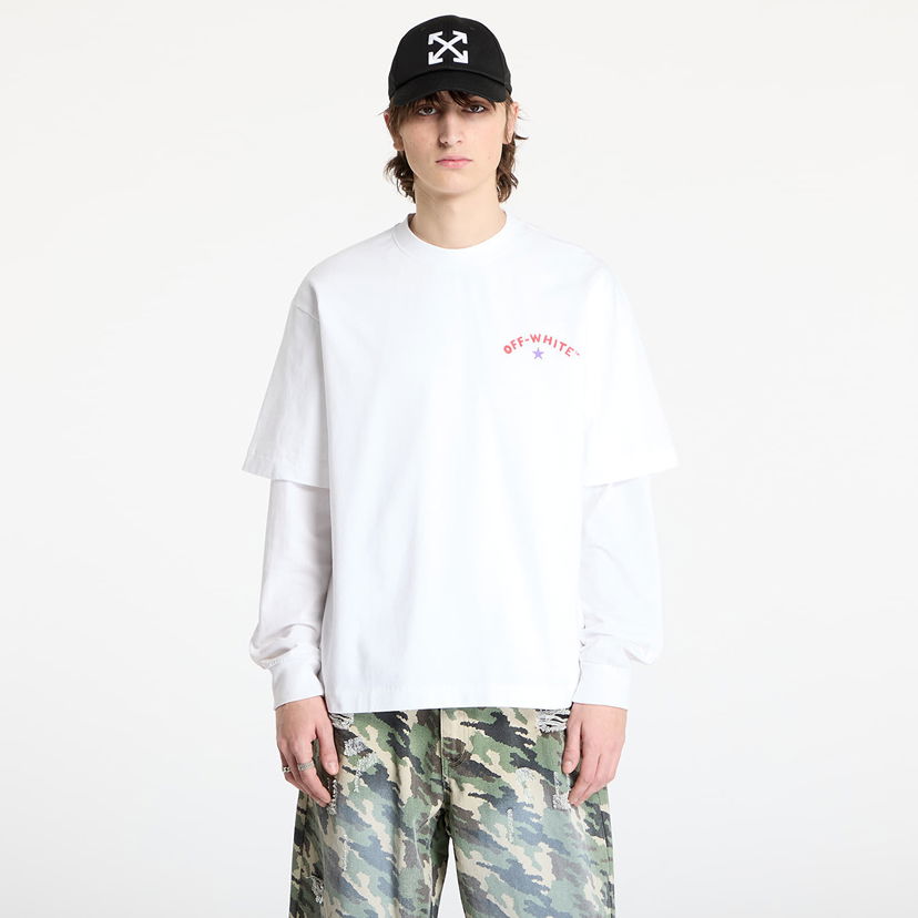 Тениска Off-White Star Arrow Skate T-Shirt Бяло | OMAA120S25JER0080110