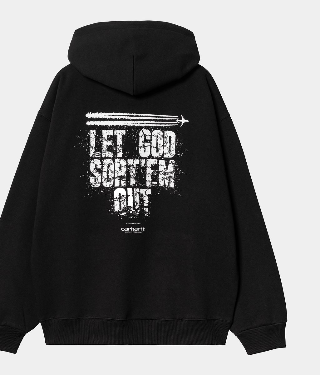 Суитчър Carhartt WIP Clipse x Carhartt WIP Let God Sort'Em Out Hoodie Черно | I035099_4, 1