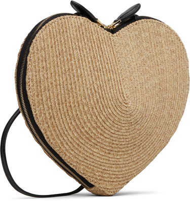 Дамска чанта Alaïa ALAÏA 'Le Cœur' Raffia Heart Bag Бежово | AA1P003CA573, 2