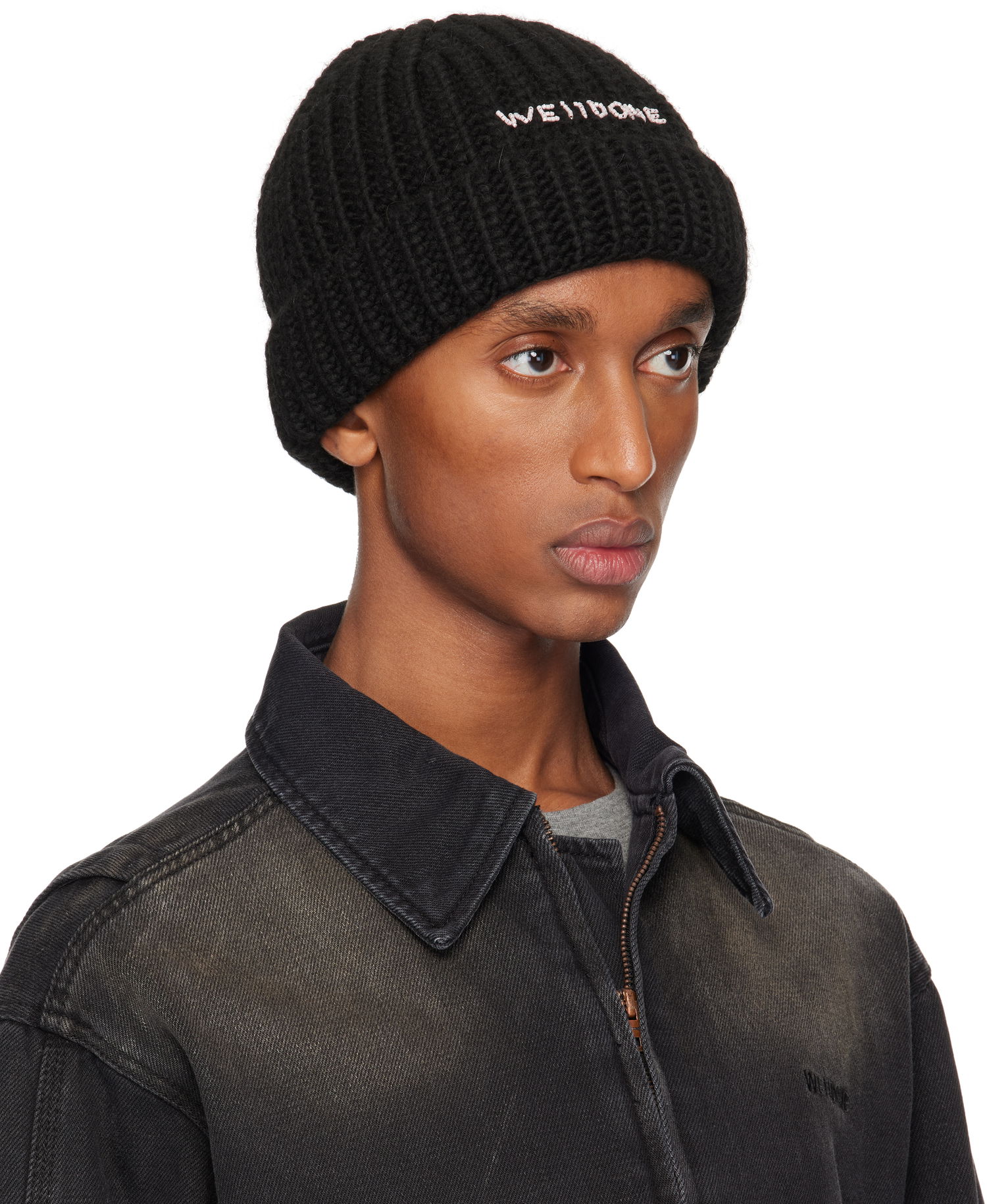Шапка We11done We11done Chunky Knit Beanie Черно | WD-KH3-24-625-U-BK, 1
