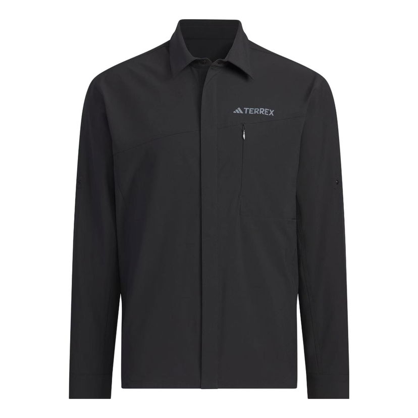 Риза adidas Performance Terrex Long Sleeve Hiking Shirt Черно | IL8944