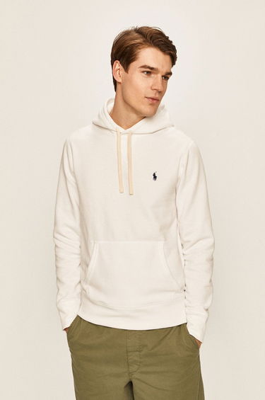 Суитчър Polo by Ralph Lauren Classic Popover Hoody Бяло | 710766778009, 0
