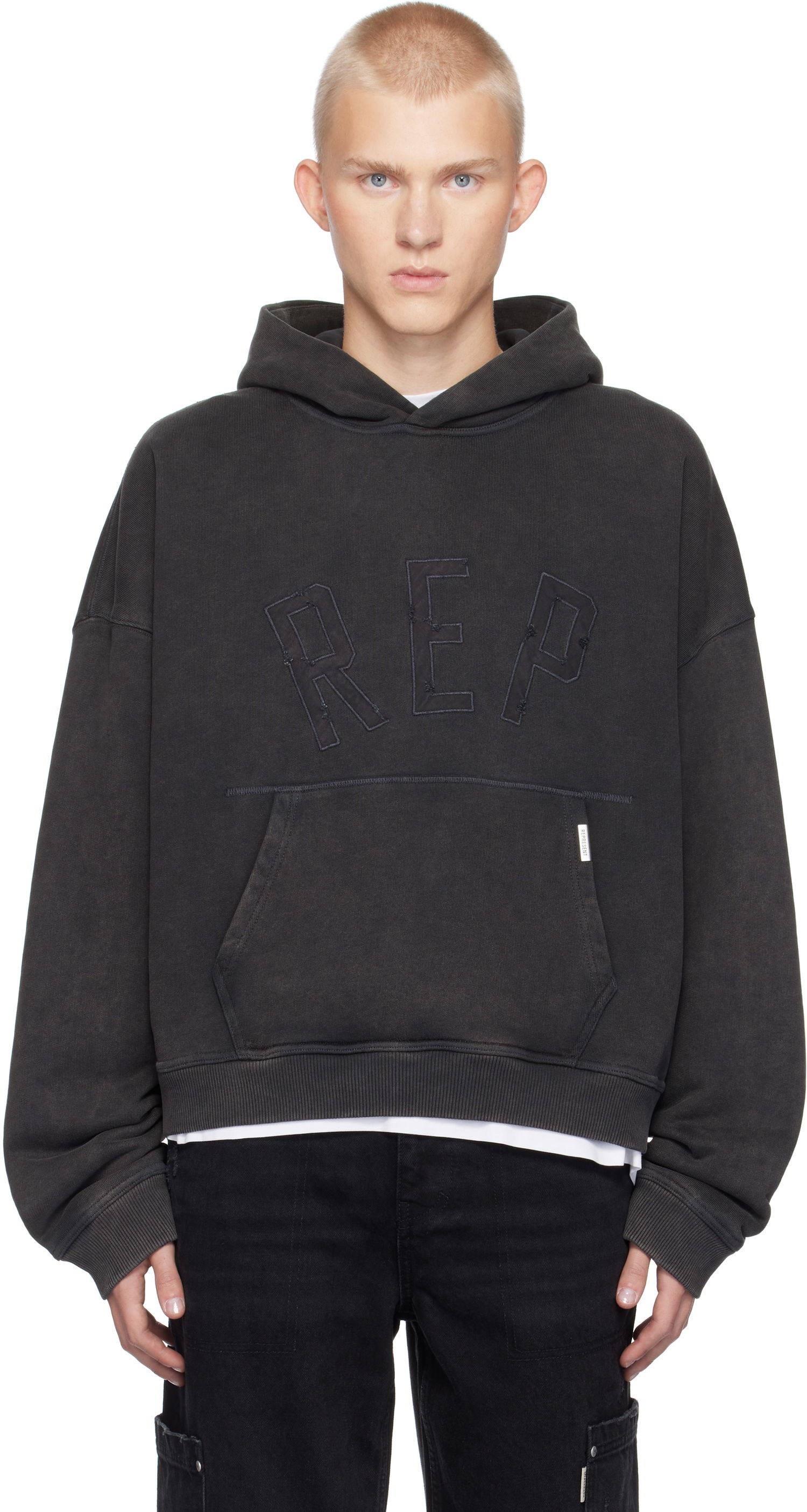 Суитчър Represent Clo Applique Hoodie Черно | MLM4256, 0