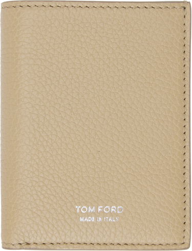 Портфейл Tom Ford Grain Leather Folding Card Holder Бежово | Y0279-LCL158S, 0