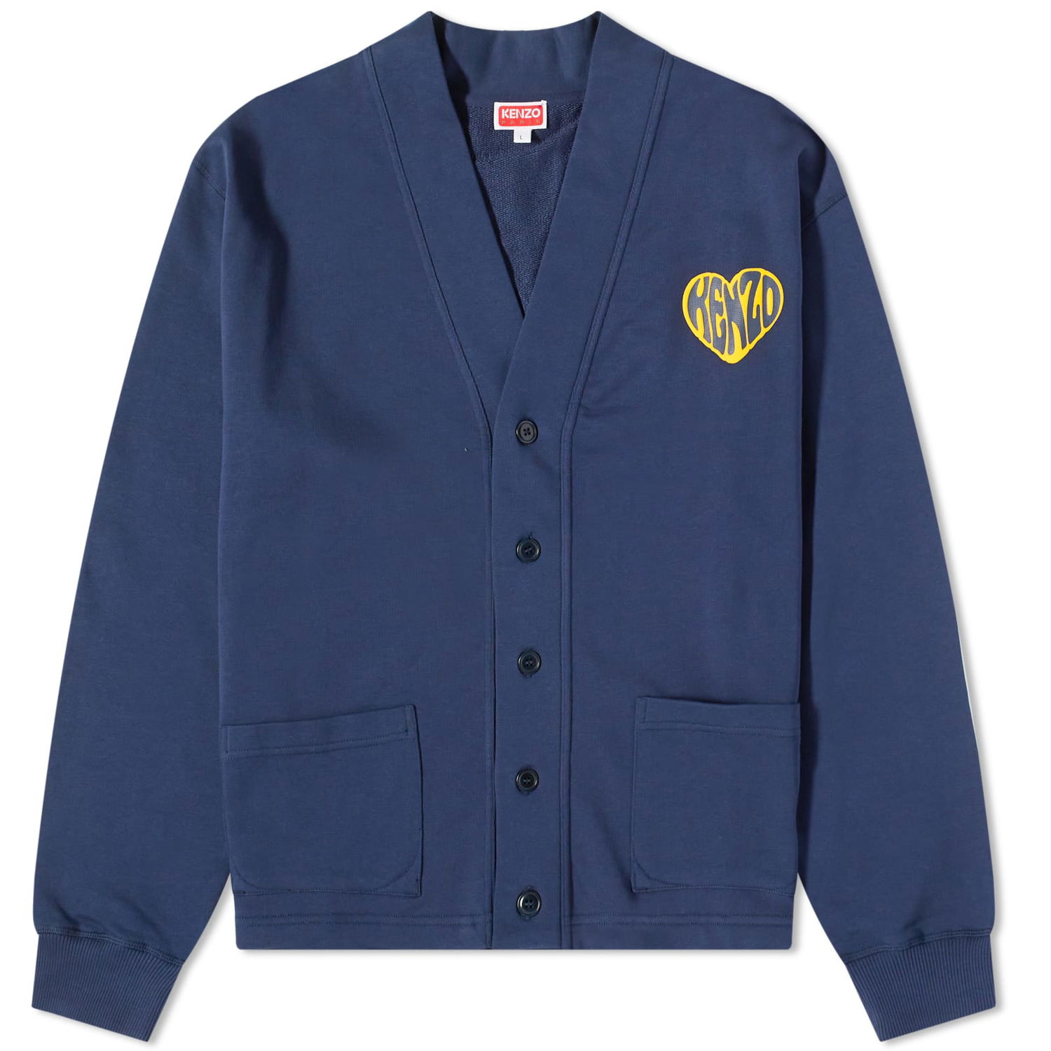 Пуловер KENZO Hearts Classic Cardigan Тъмно синьо | FD65SW0824MF-77, 0