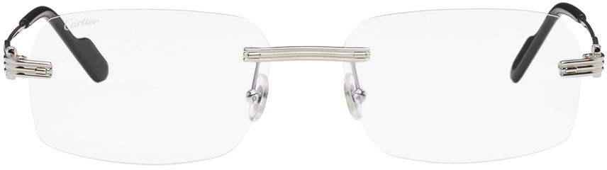 Слънчеви очила Cartier Cartier Rectangular Eyeglasses Металик | CT0271S-005, 0