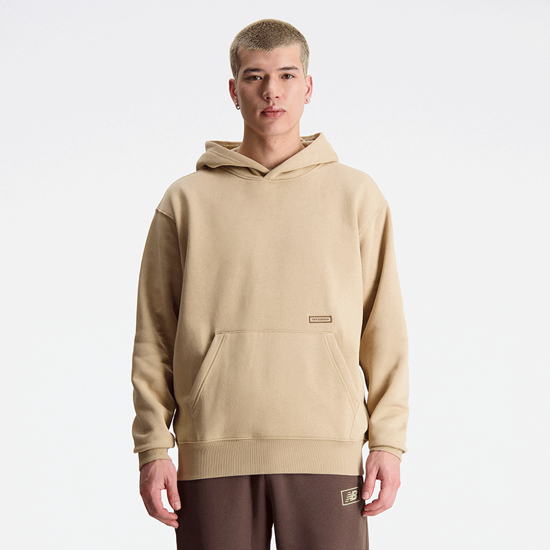 Суитчър New Balance Hoodie Бежово | MT33516INC, 0
