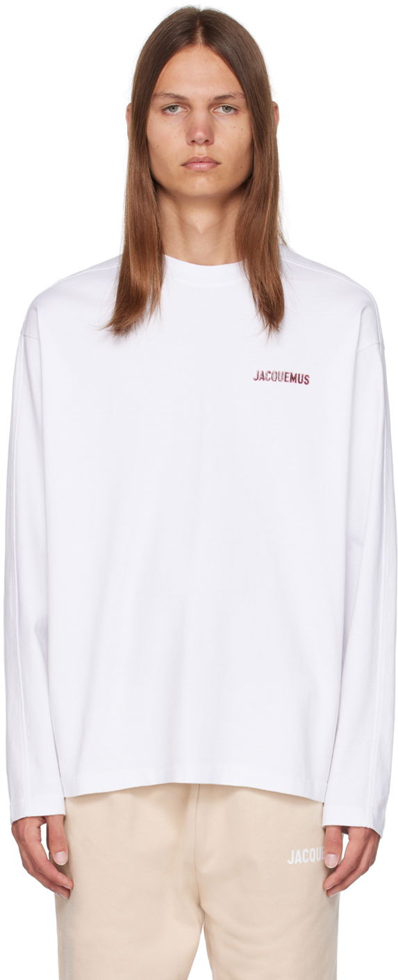 Тениска Jacquemus Le Chouchou 'Le T-Shirt Pavane Manches Longues' Long Sleeve T-Shirt Бяло | 23H236JS190-2102, 0