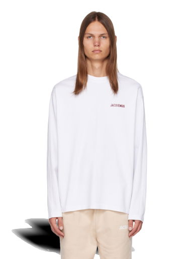 Тениска Jacquemus Le Chouchou 'Le T-Shirt Pavane Manches Longues' Long Sleeve T-Shirt Бяло | 23H236JS190-2102