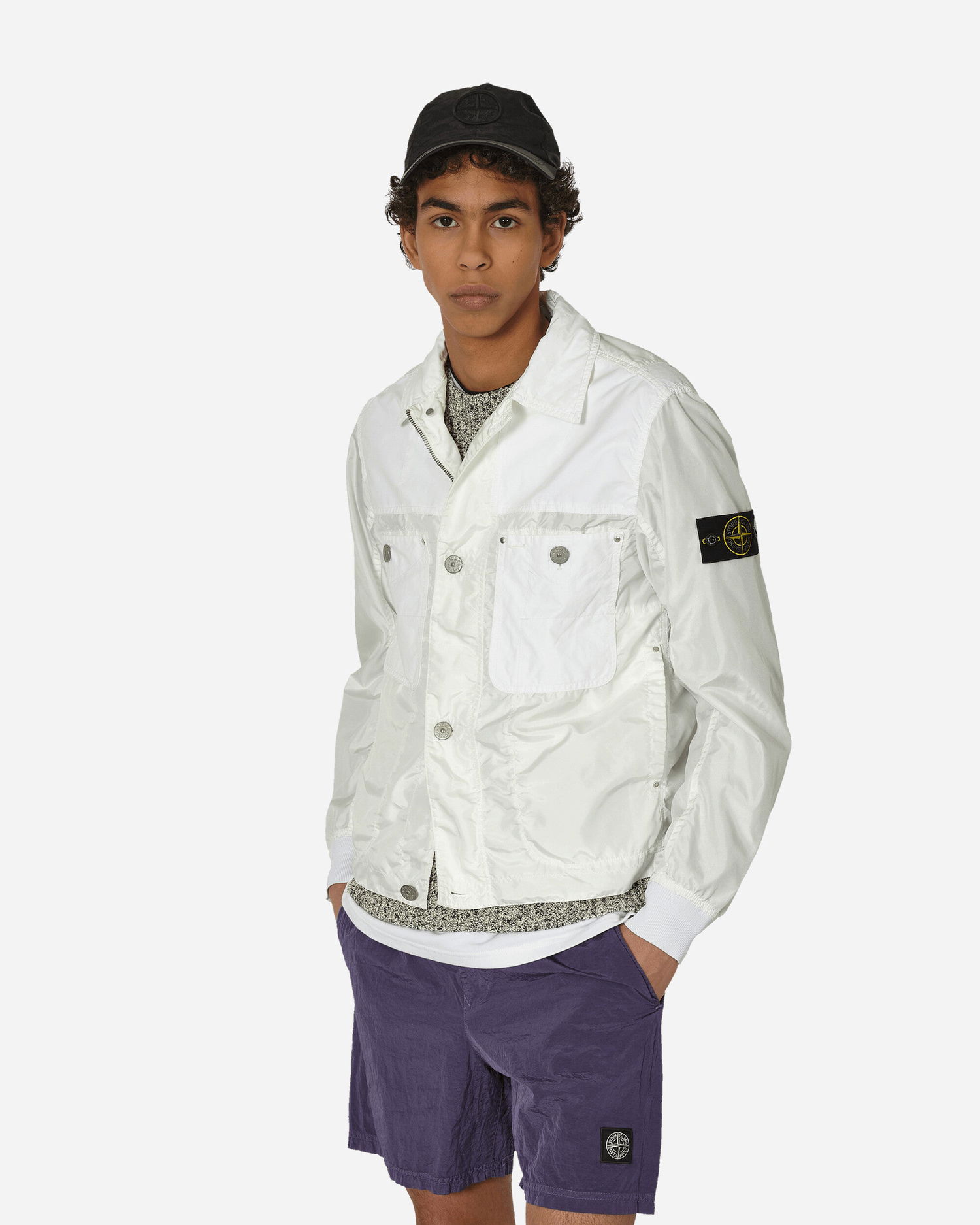 Яке Stone Island Polyester Tela David Light-TC Jacket White Бяло | 801542932 V0001, 0