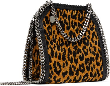 Чанта през рамо Stella McCartney Leopard Print Mini Chain Bag Кафяво | 371223WP0494, 1