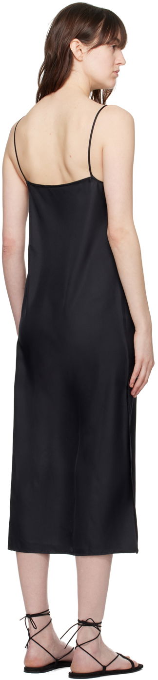 Pокля Loulou de Saison Loulou de Saison Sulum Midi Slip Dress Черно | SULUM, 2