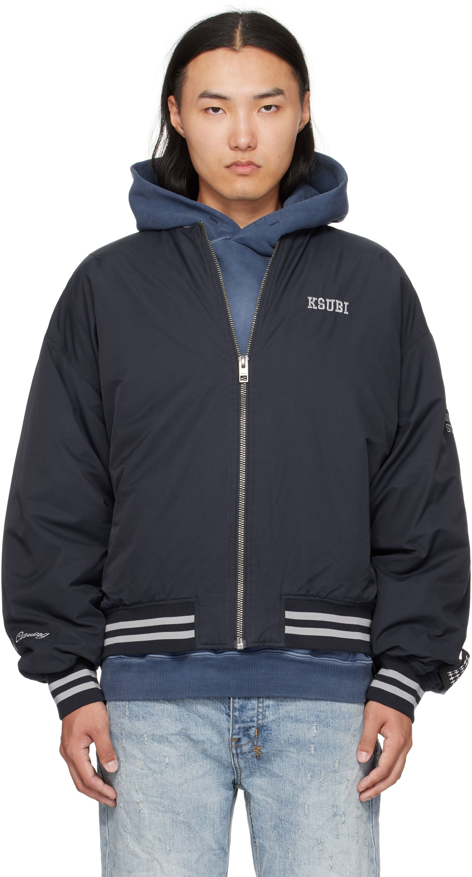 Яке бомбър Ksubi Ksubi MA-1 Bomber Jacket Тъмно синьо | MFA25JK012, 0