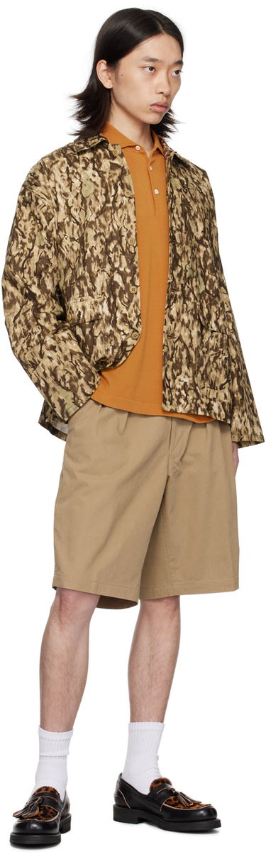 Къси панталони BEAMS Beams Plus 2 Pleats Shorts Бежово | 3825-0067-874, 3