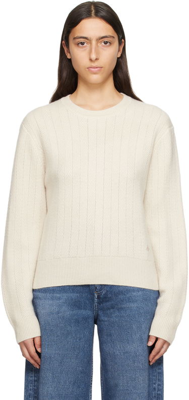 Пуловер rag & bone Durham Knit Sweater Бяло | WAS23F037CC37, 0