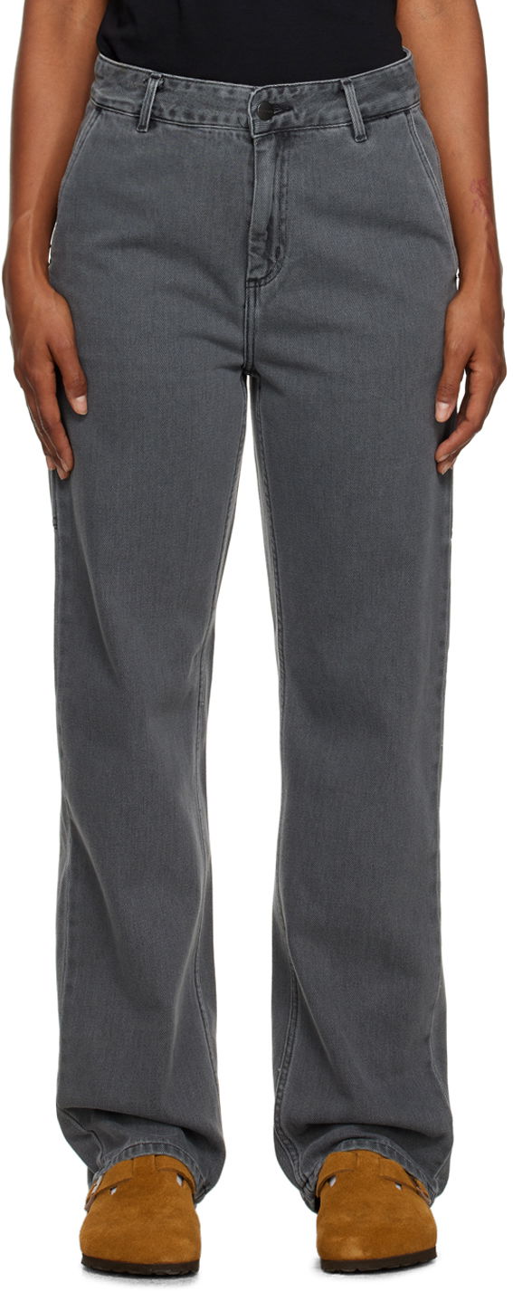 Дънки Carhartt WIP Straight Leg Workwear Jeans Сиво | I031251 8912, 0