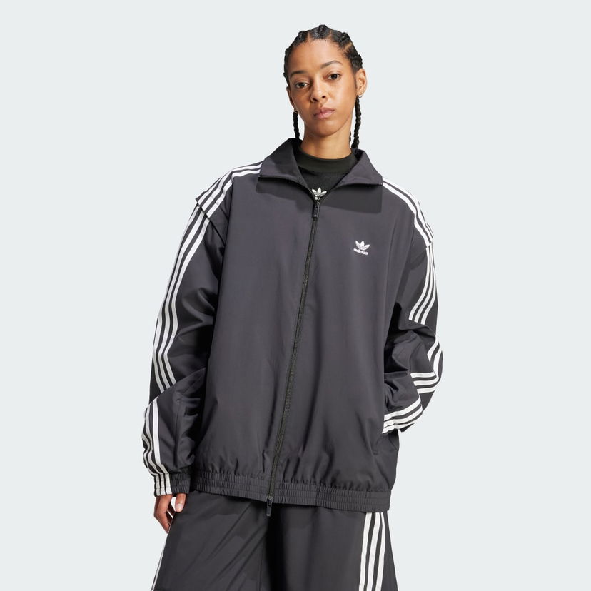 Суитчър adidas Performance Adilenium Season 2 Oversized Zip-Off Track Top Сиво | JM9251