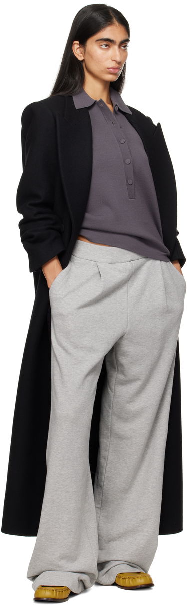 Тренчкот Dries Van Noten Dries Van Noten Wool Double-Breasted Maxi Coat Черно | 242-010216-9223, 3