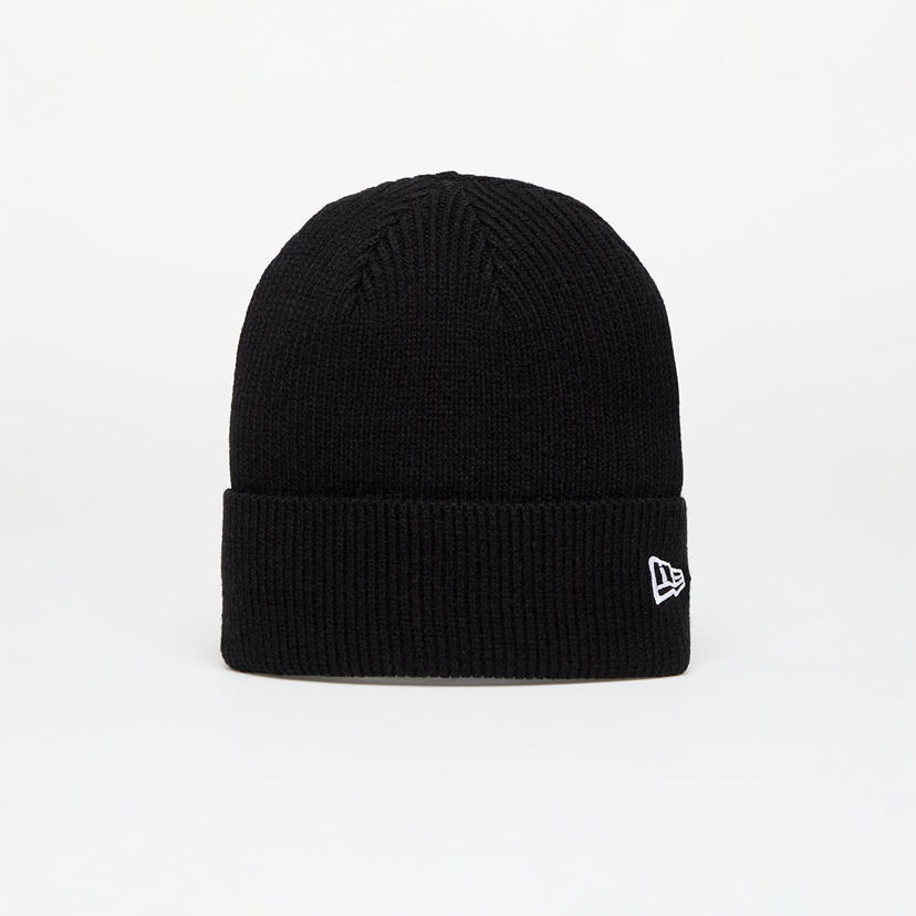 Шапка New Era Knit Medium Wool Cuff Beanie Черно | 60424814