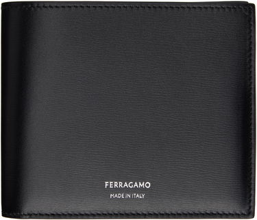 Портфейл FERRAGAMO Ferragamo Classic Leather Bifold Wallet Черно | 770094, 0