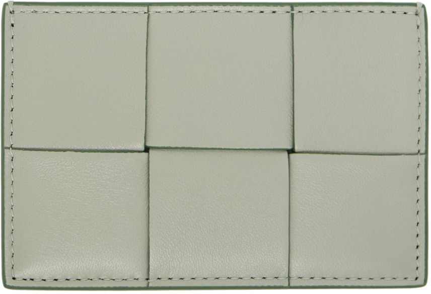 Портфейл Bottega Veneta Cassette Credit Card Holder Зелено | 742693 V2PN1, 0