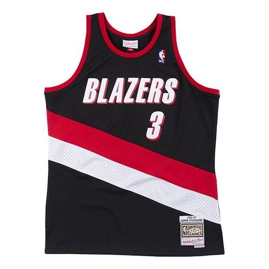 Потник Mitchell & Ness Mitchell & Ness NBA Blazers Basketball Jersey Черно | SMJYEL18026-PTBBLCK99DSD