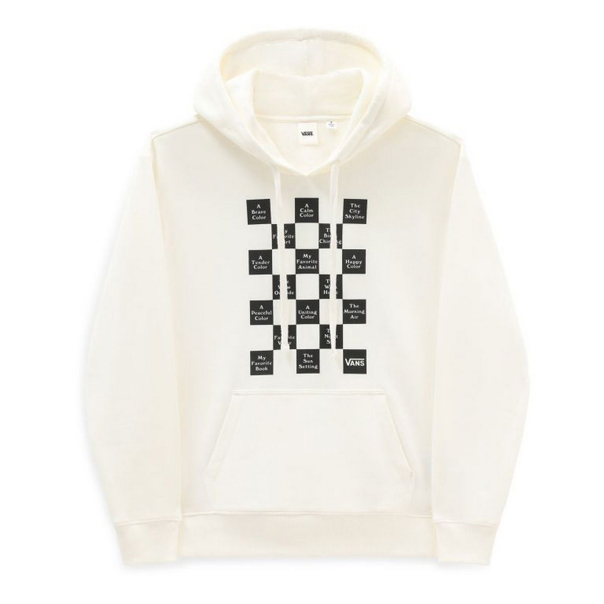 Суитчър Vans Checkerboard Day Hoodie Бяло | VN0A5LJKFS8, 0