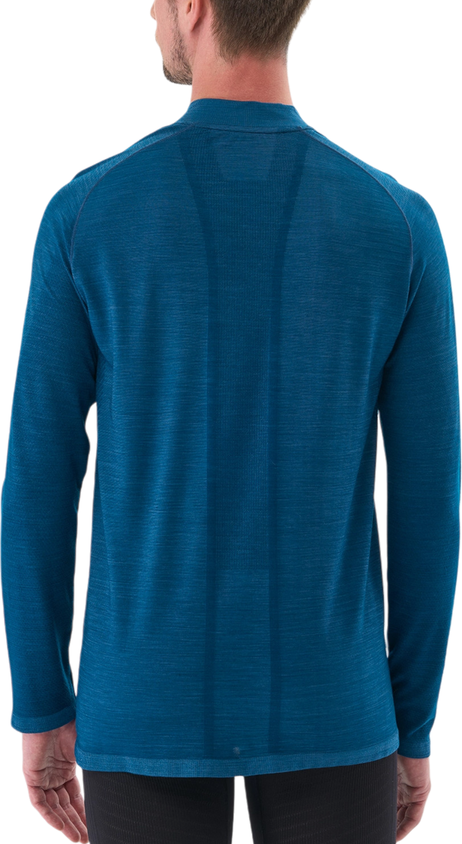 Тениска Compressport Men's Long Sleeve Running T-Shirt Синьо | atsm4885101l, 1