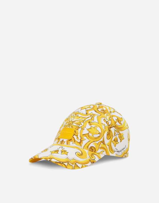 Majolica Print Drill Baseball Cap