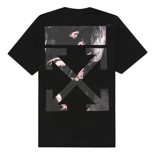 Тениска Off-White Off-White Caravaggio Painting Arrows T-Shirt Черно | OMAA038G20JER0031088